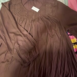 Lane Bryant Brown Blouse